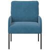 vidaXL Sofas mit Kissen 55cm Blau Sperrholz