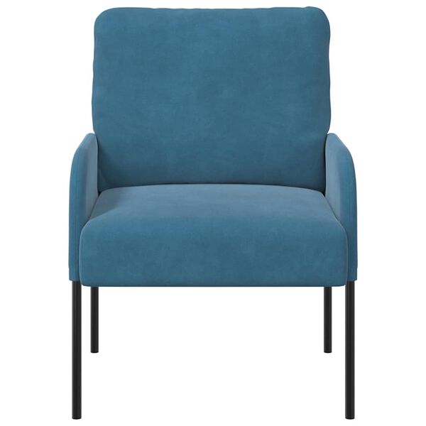 vidaXL Sofas mit Kissen 55cm Blau Sperrholz