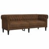 vidaXL Sofa Braun 201,5 x 74,5 x 74,5 cm Polyester