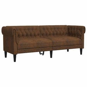 vidaXL Sofa Braun 201,5 x 74,5 x 74,5 cm Polyester