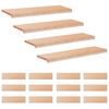 vidaXL Treppenstufen 16 stk. 90 x 30 x 2 cm Natur Massivholz Buche