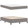 vidaXL Boxspringbett Taupe 140 x 200 cm Stoff