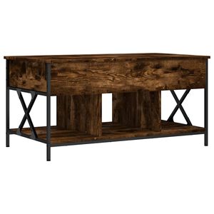 vidaXL Couchtisch R&auml;uchereiche 100x55x50 cm Holzwerkstoff und Metall
