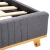 vidaXL Bettgestell Hellgrau Stoff 120x200 cm