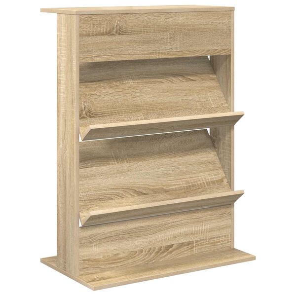 vidaXL Magazinregal Sonoma-Eiche 70 x 41 x 96 cm Holzwerkstoff