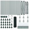 vidaXL Zaunpfosten Gr&uuml;n 50 x 0,5 m (25 mm Maschen) Stahl und PVC