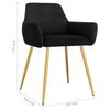 vidaXL Esszimmerst&uuml;hle 6 Stk. Schwarz Samt