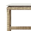 vidaXL 11-tlg. Garten-Essgruppe mit Kissen Beige Poly Rattan