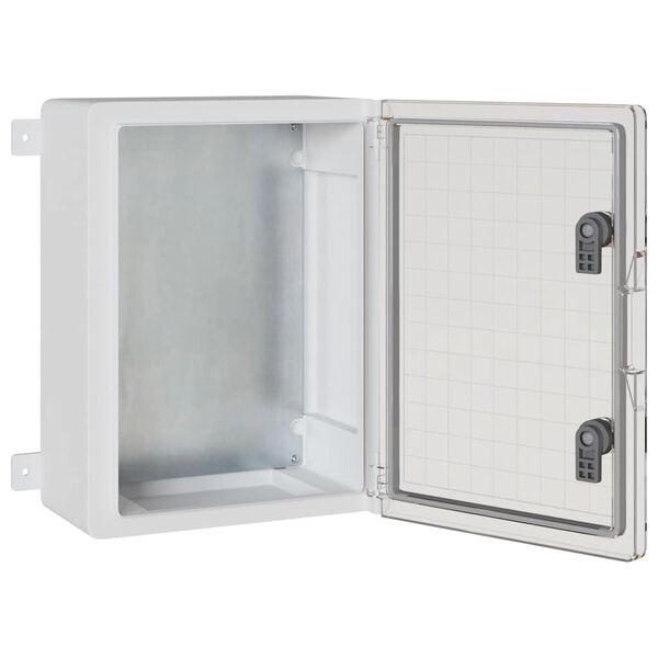 vidaXL Steuerungsschrank Grau 30 x 19,5 x 40 cm ABS Kunststoff