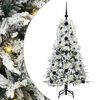 vidaXL K&uuml;nstlicher klappbarer Weihnachtsbaum Wei&szlig; 120 cm PE und PVC