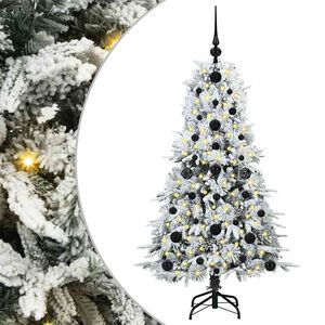 vidaXL K&uuml;nstlicher klappbarer Weihnachtsbaum Wei&szlig; 120 cm PE und PVC