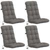 vidaXL 4-teiliges Hochlehner Kissenset VIANEN 4 stk. 100 % Polyester