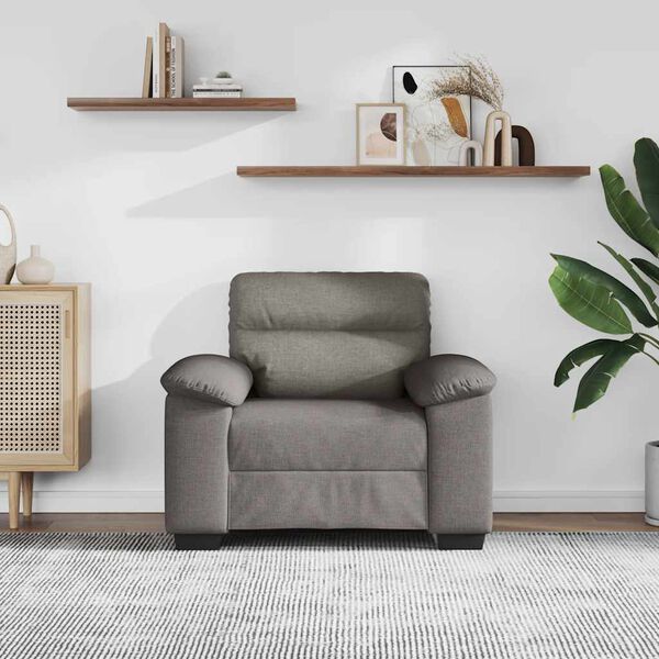 vidaXL Sessel Taupe 100x81x84 cm Stoff