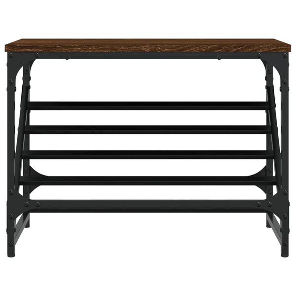 vidaXL Schuhregal Braun Eichen-Optik 60x30x45 cm Holzwerkstoff