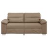vidaXL 2-Sitzer-Sofa Cappuccino 140 cm Kunstleder