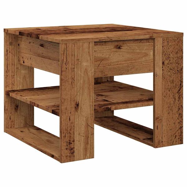 vidaXL Couchtisch Altholz-Optik 55,5x55x45 cm Holzwerkstoff