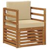 vidaXL Outdoor-Sofagarnitur Massives Akazienholz und Polyester