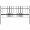vidaXL Spike-Ringzaun HORST 200 x 130 cm Pulverbeschichteter Stahl