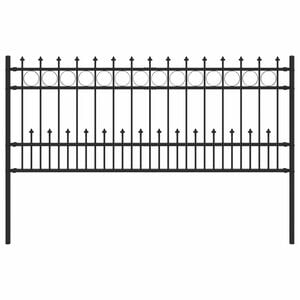 vidaXL Spike-Ringzaun HORST 200 x 130 cm Pulverbeschichteter Stahl