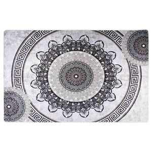 vidaXL Teppich Waschbar 80x150 cm Mehrfarbig Rutschfest