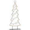 vidaXL Metall Weihnachtsbaum mit St&auml;nder Schwarz 150 cm Stahl