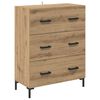vidaXL Highboard mit Schubladen 2 pcs Artisan-Eiche Holzwerkstoff