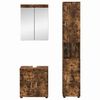 vidaXL Badezimmerm&ouml;bel-Set TULUM Ger&auml;ucherte Eiche Holzwerkstoff