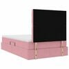 vidaXL Bett mit Stauraum und LED mit Matratze Rosa 120 x 200 cm Samt