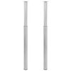 vidaXL 2 x Teleskopfu&szlig; St&uuml;tzfu&szlig; Tischbein Edelstahl 710mm-1100mm