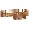 vidaXL Outdoor-Sofagarnitur 8 stk. Natur Polyester