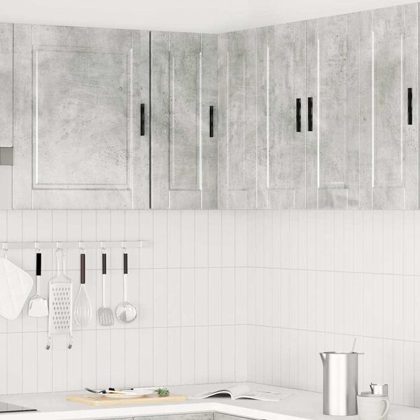 vidaXL K&uuml;chen-Eckh&auml;ngeschrank Porto Betongrau Holzwerkstoff