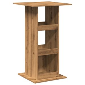 vidaXL Bartisch mit Ablagen Artisan-Eiche 60x60x102 cm Holzwerkstoff