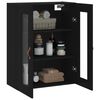 vidaXL Wandschrank Schwarz 69,5x34x90 cm