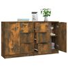 vidaXL Sideboards 2 Stk. R&auml;uchereiche 60x30x70 cm Holzwerkstoff