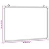 vidaXL Magnetisches Whiteboard 80x60x1,7 cm Aluminium