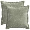 vidaXL Kissenbezug 2 stk. HOUTEN Gr&uuml;n 30 x 30 cm Chenille-Stoff