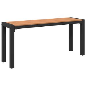 vidaXL Gartenbank Braun 100 x 28 x 45 cm Stahl