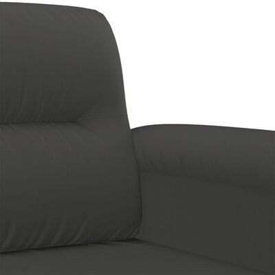 vidaXL 2-Sitzer-Sofa Dunkelgrau 140 cm Mikrofasergewebe