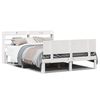 vidaXL Bed Frame 2 stk. Wei&szlig; 150 x 200 cm Solid Pine Wood, Plywood