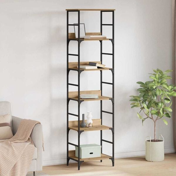 vidaXL B&uuml;cherregal Artisan-Eiche 50 x 33 x 188,5 cm Holzwerkstoff