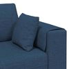 vidaXL Sofa mit Kissen Blau 250 x 77 x 76 cm Stoff