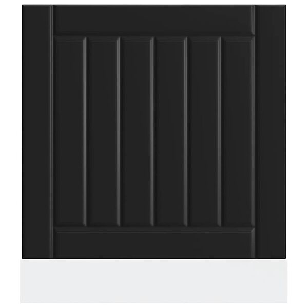vidaXL Geschirrsp&uuml;lerblende Lucca Schwarz Holzwerkstoff