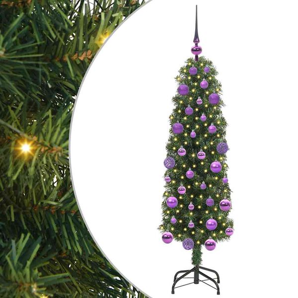 vidaXL K&uuml;nstlicher Weihnachtsbaum mit 150 LEDs mit St&auml;nder Gr&uuml;n 120 cm