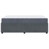 vidaXL Bettrahmen mit Matratze Dunkelgrau 120 x 190 cm Stoff