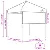 vidaXL Pop-up Pavillon Zelt Orange 200 x 200 cm Stoff