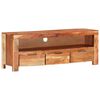 vidaXL TV-Schrank 110x30x40 cm Massivholz Akazie