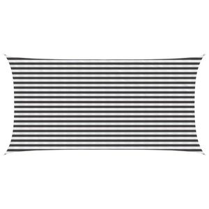 vidaXL Sonnensegel Anthrazit und Wei&szlig; 2,5 x 4,5 m HDPE