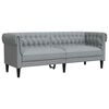 vidaXL Sofa Hellgrau 201,5 x 74,5 x 74,5 cm Polyester