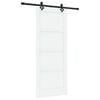 vidaXL Schiebet&uuml;r ORKDAL 83 x 202 cm Massives Kiefernholz Wei&szlig;