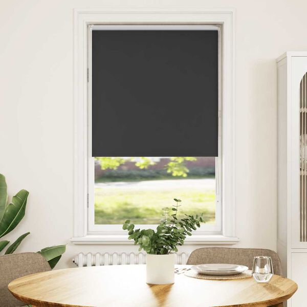 vidaXL Verdunkelungsrollo Schwarz 80x175 cm Stoffbreite 75,7 cm